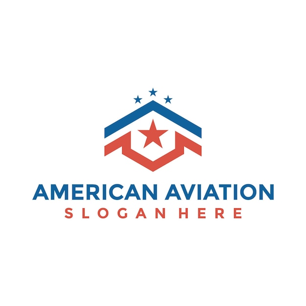 Design del logo dell'american aviation college