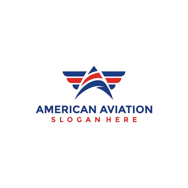 American aviation college-logo-ontwerp