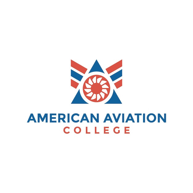 American aviation college-logo-ontwerp