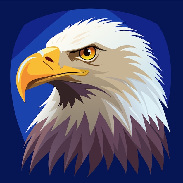 Vector american bald eagle