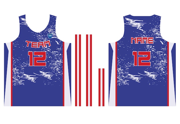 Vector american basketball jersey disegn or american styles basketball jersey design for sublimation