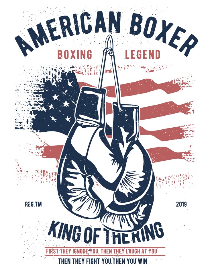 Vector american boxer