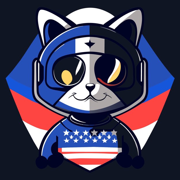 Vector american cat art bundle