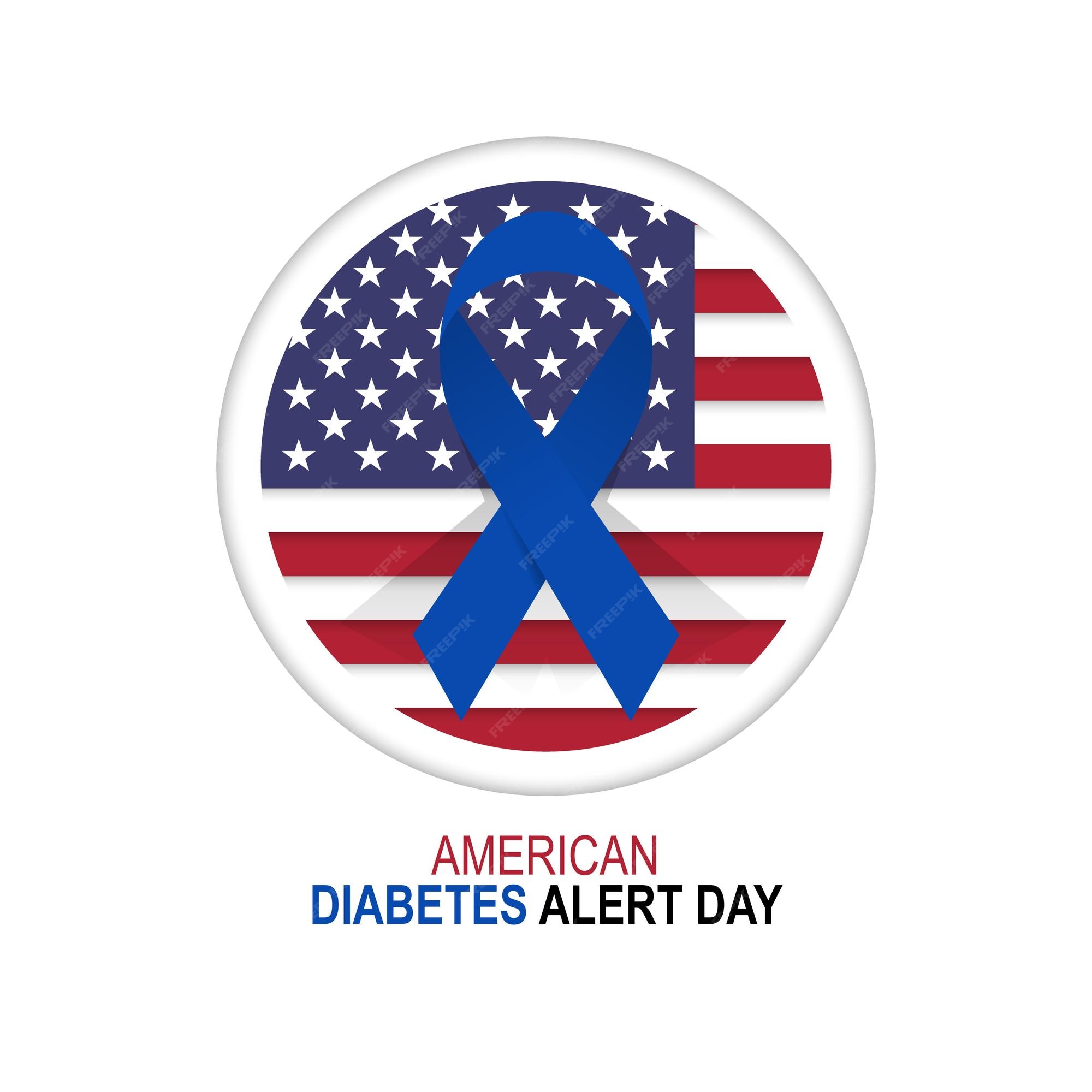 Premium Vector American Diabetes Alert Day background