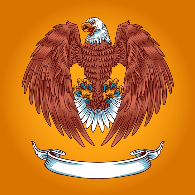 Modello di american eagle logo