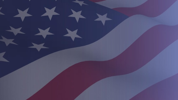 американский флаг фон с волнами