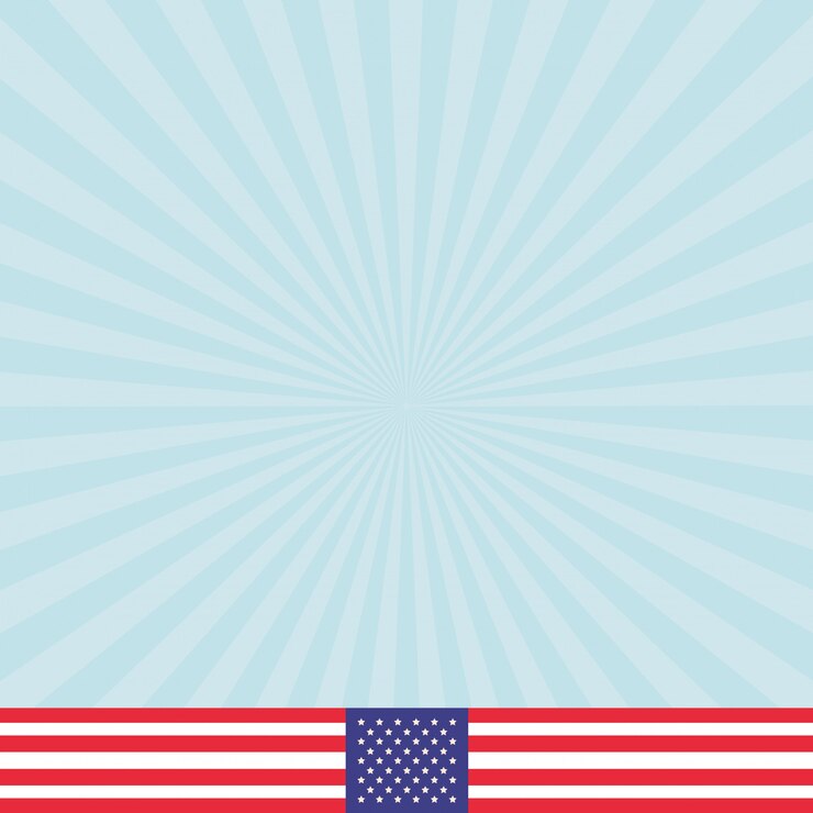 Vector american flag cartoon