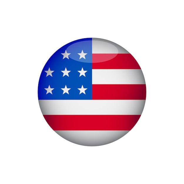 American flag icon vector design templates simple elegant concept