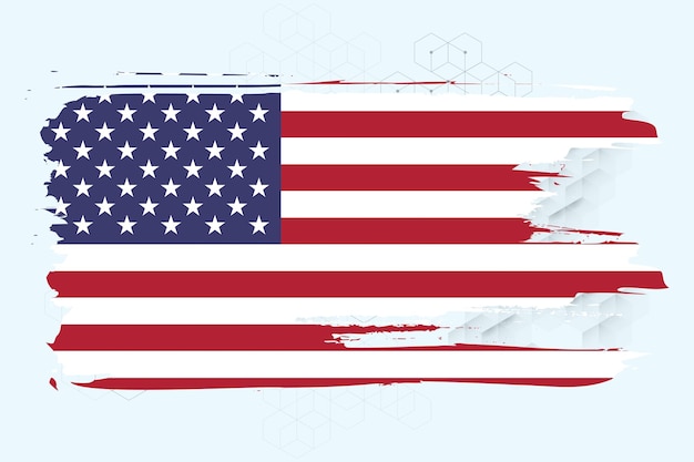 American Flag Silhouette grunge USA flag set vector grunge flag silhouette independence July