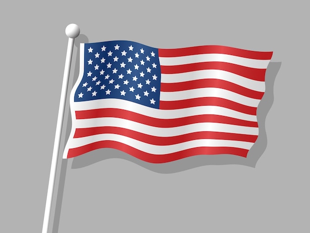 アメリカ合衆国国旗 - 振り回される折りたたみの旗