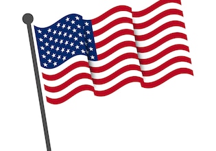 American flag clip art