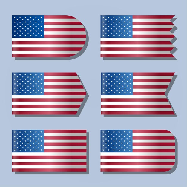 Vector american flag