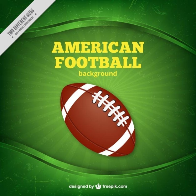 Vector american fooball green background