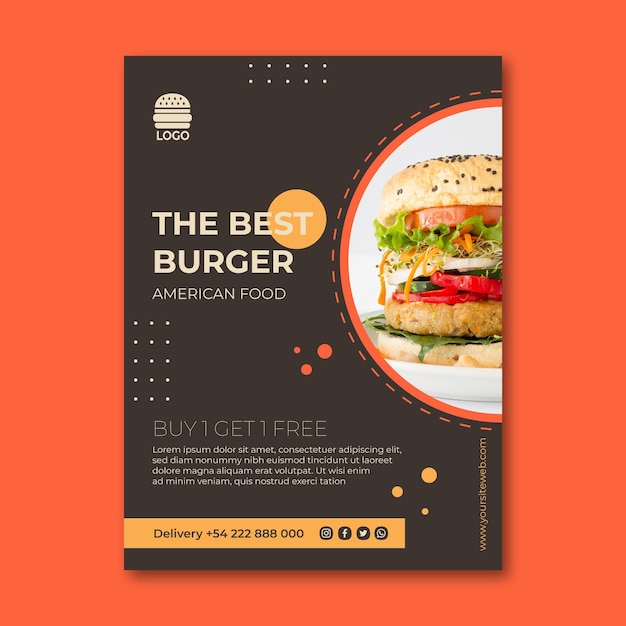 American food flyer concept