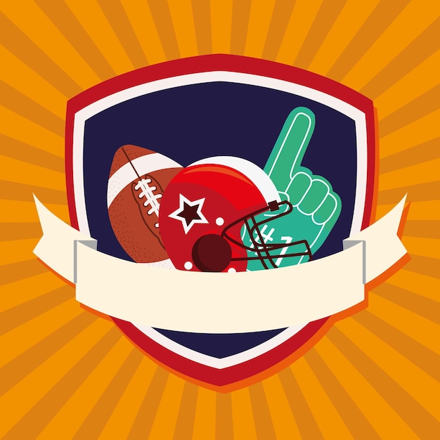 American football-badge