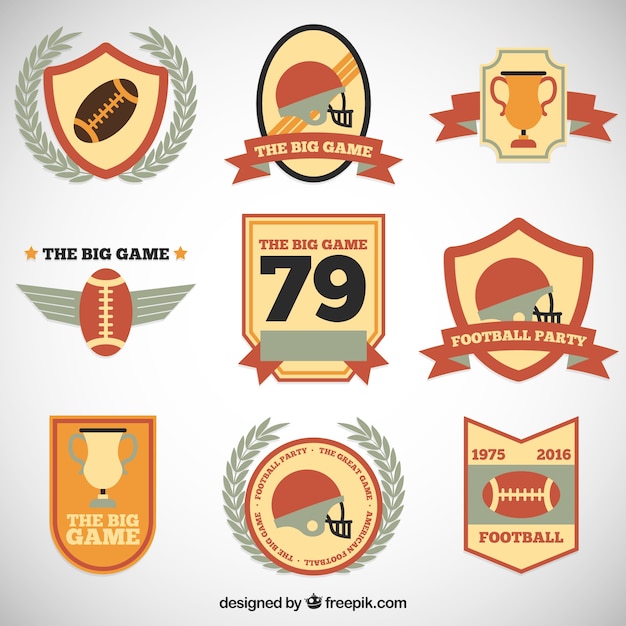 American football badges collectie