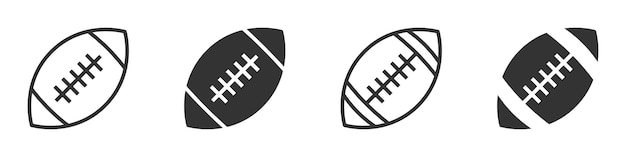 Vector american football ball icon vector illustration