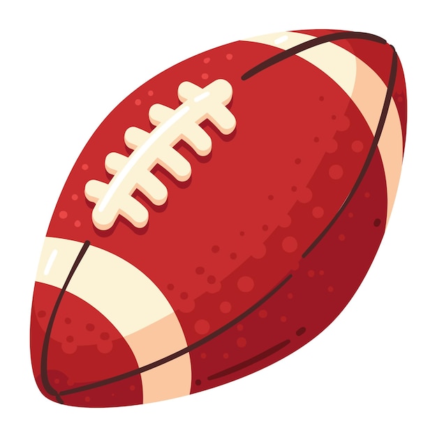 Vector american football ball isolated icon