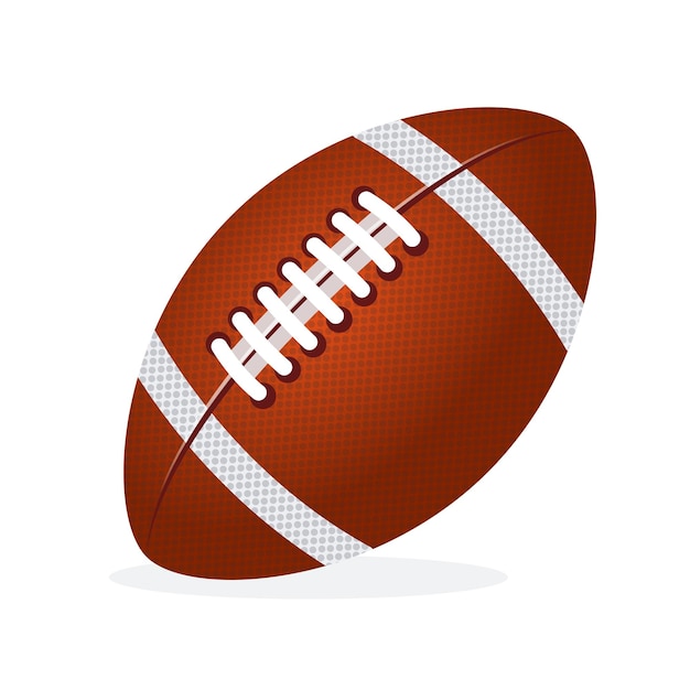 American Football Ball op een witte achtergrond Vector illustratie