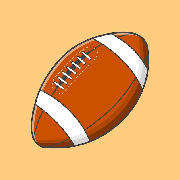 American football ball sport illustration