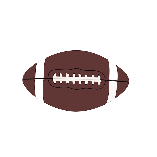 American football ball stock illustration on white background