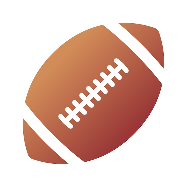 Vector american football brown gradient