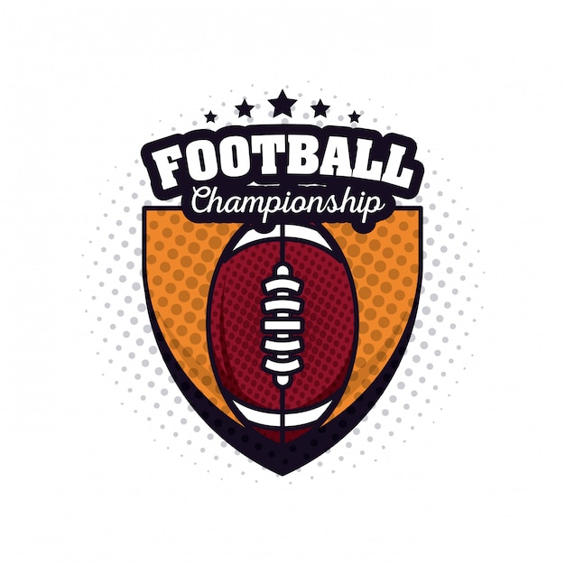 Vector american football championship