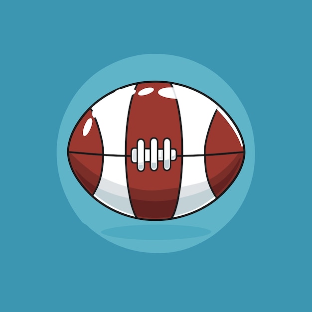 American football clip art vector icon illustration