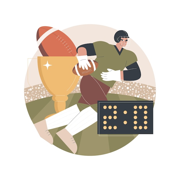 Vector american football concept illustration