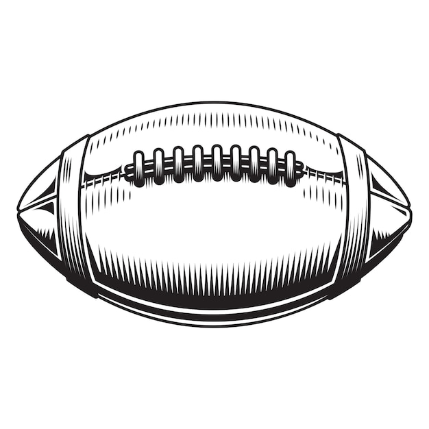 American Football design on white background. Football Line art logos or icons. vector illustration.