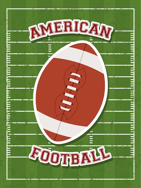 Vettore design di football americano