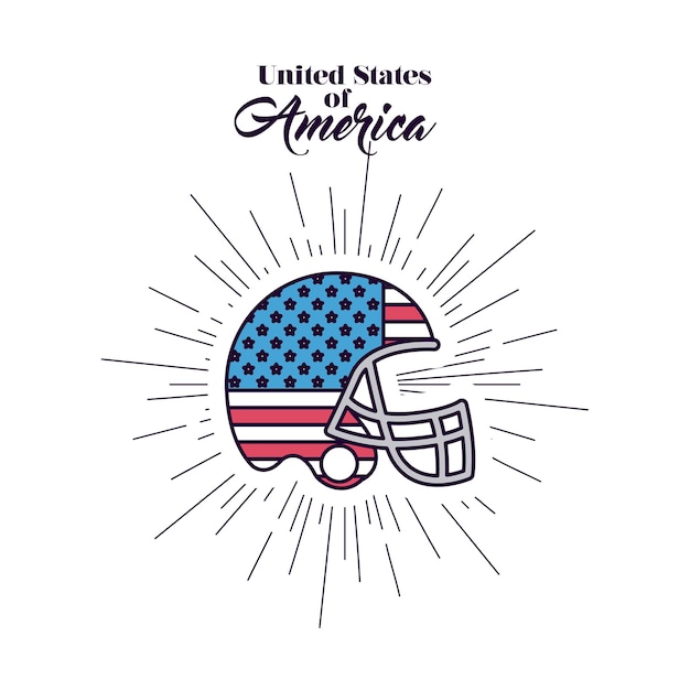 Design di football americano