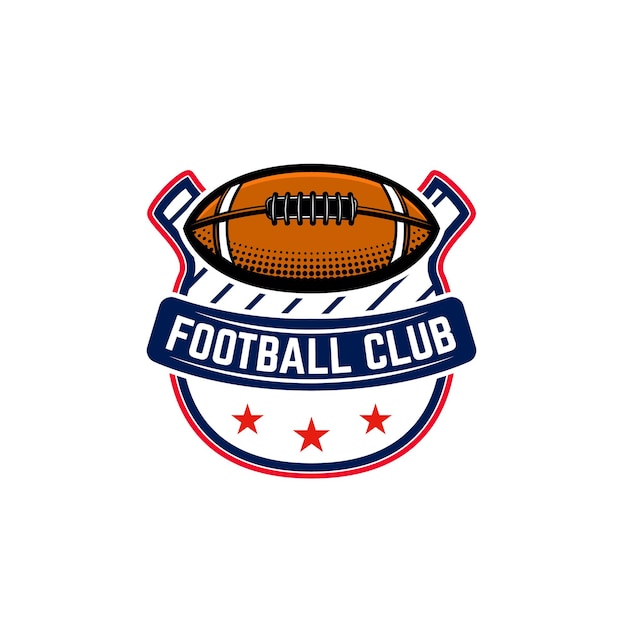 Vector american football emblem template