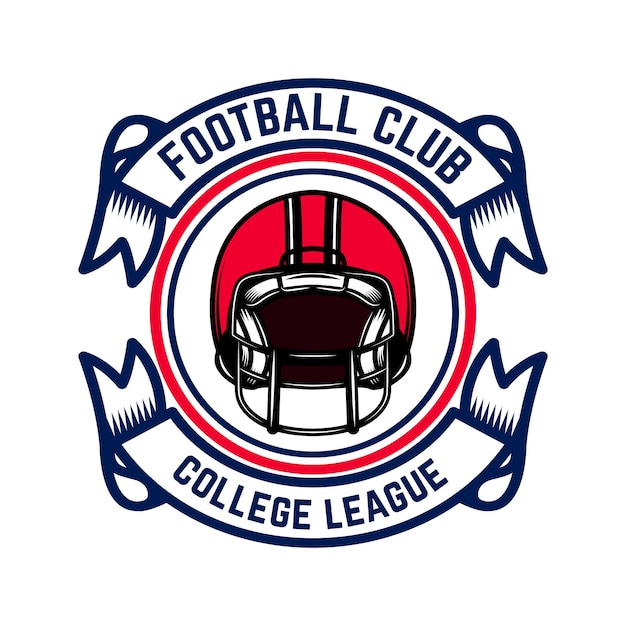 Vector american football emblem template