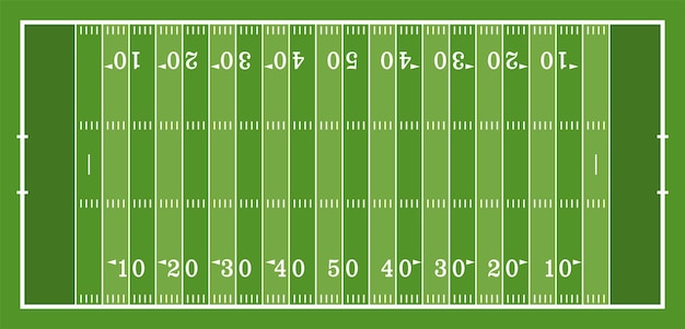 Vector american football field