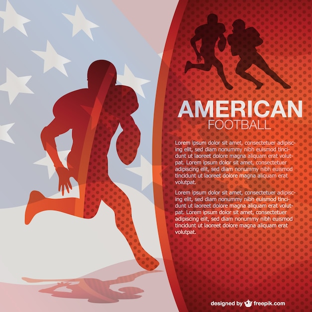 American football gratis vector achtergrond