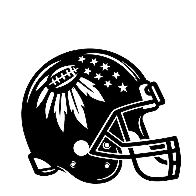 American Football Helmet Svg