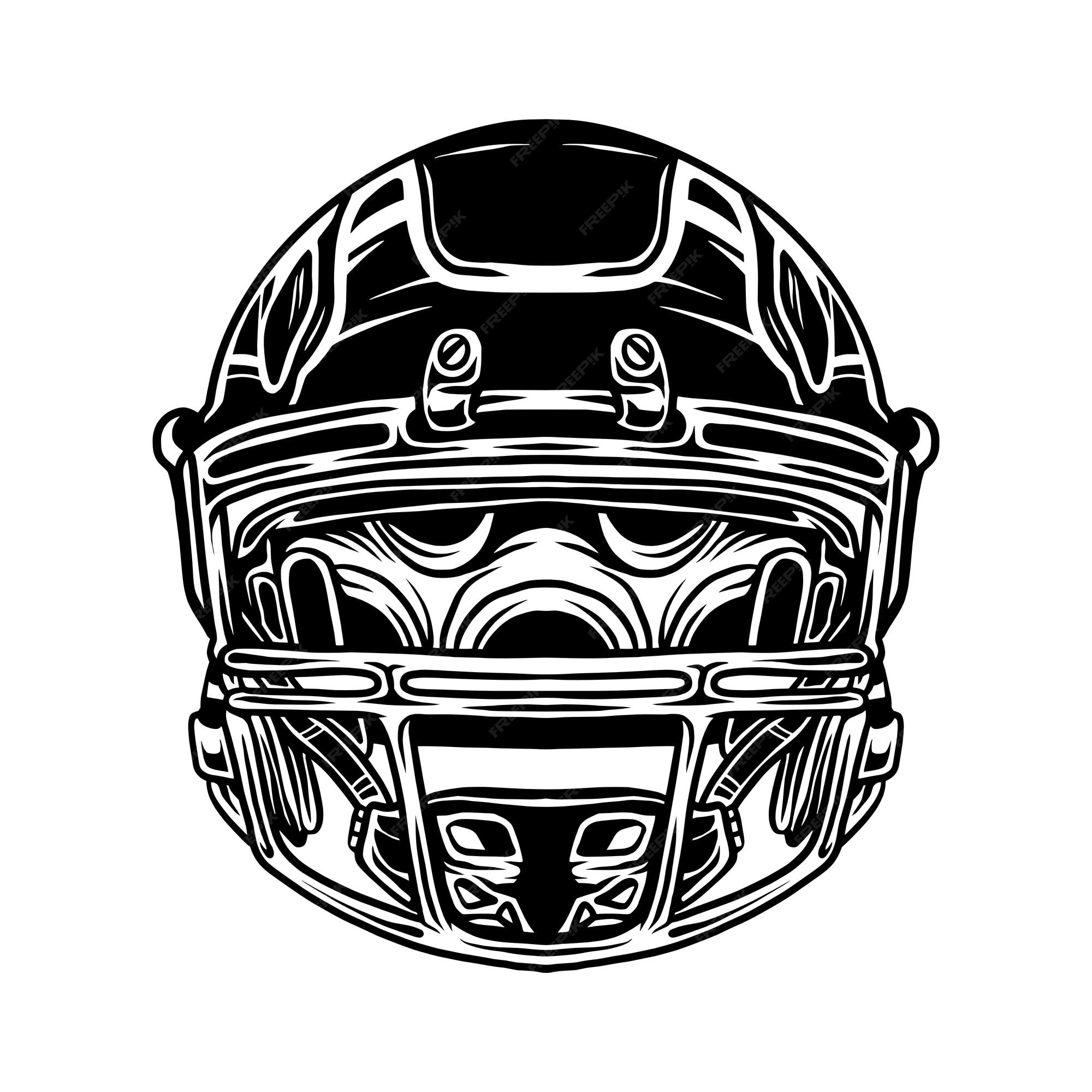 Premium Vector American football helmet