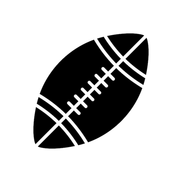 american football icon vector design template in white background