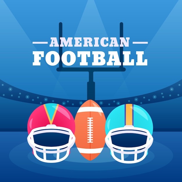 Vector american football illustration