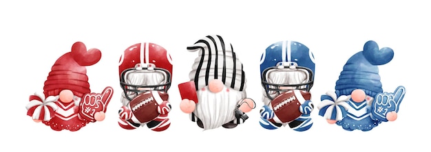 American football kabouter banner vectorillustratie