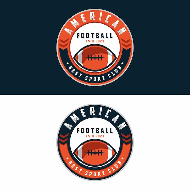 american football logo template vector illustration