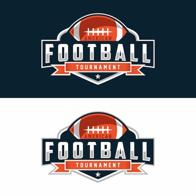 American football logo template vector illustration