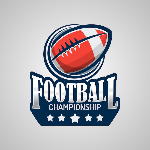 Football americano logo template
