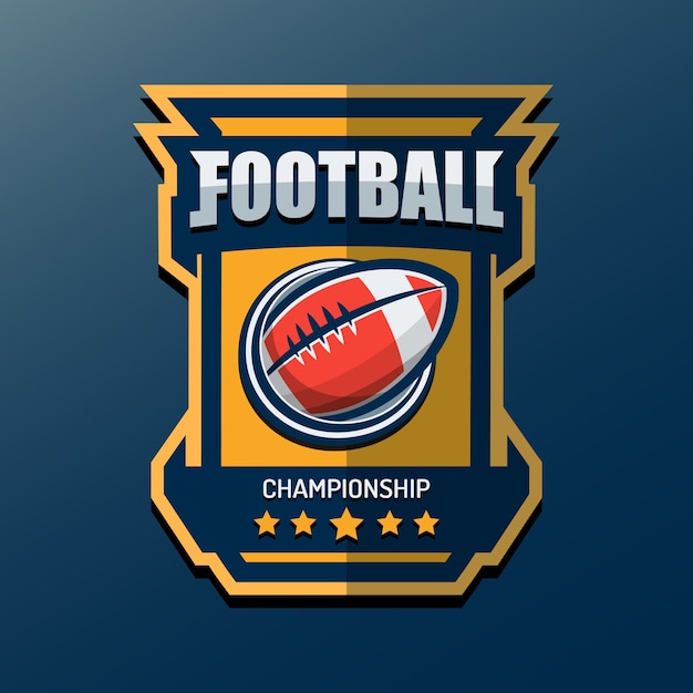 Football americano logo template