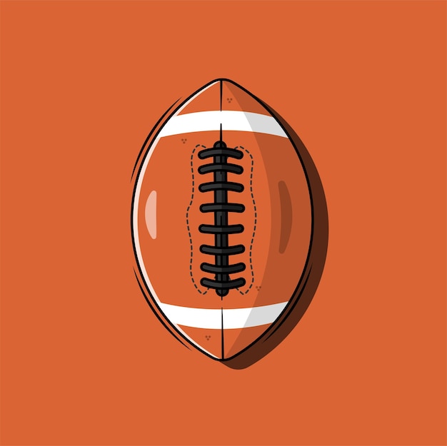 American football platte Vector pictogram illustratie