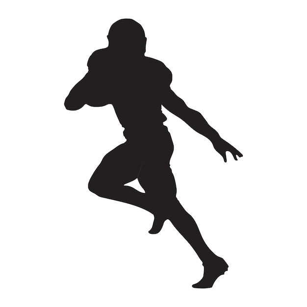 American football Player silhouette shape