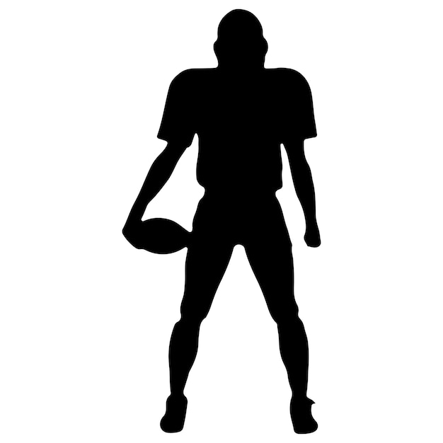 American Football Player Silhouette