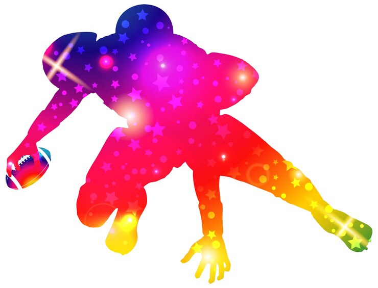 Vector american football player