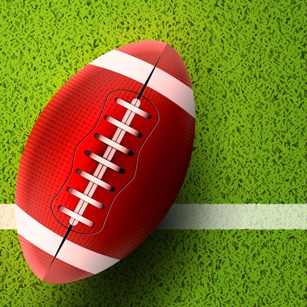 Football americano. partita di rugby. illustrazione di sport football americano.